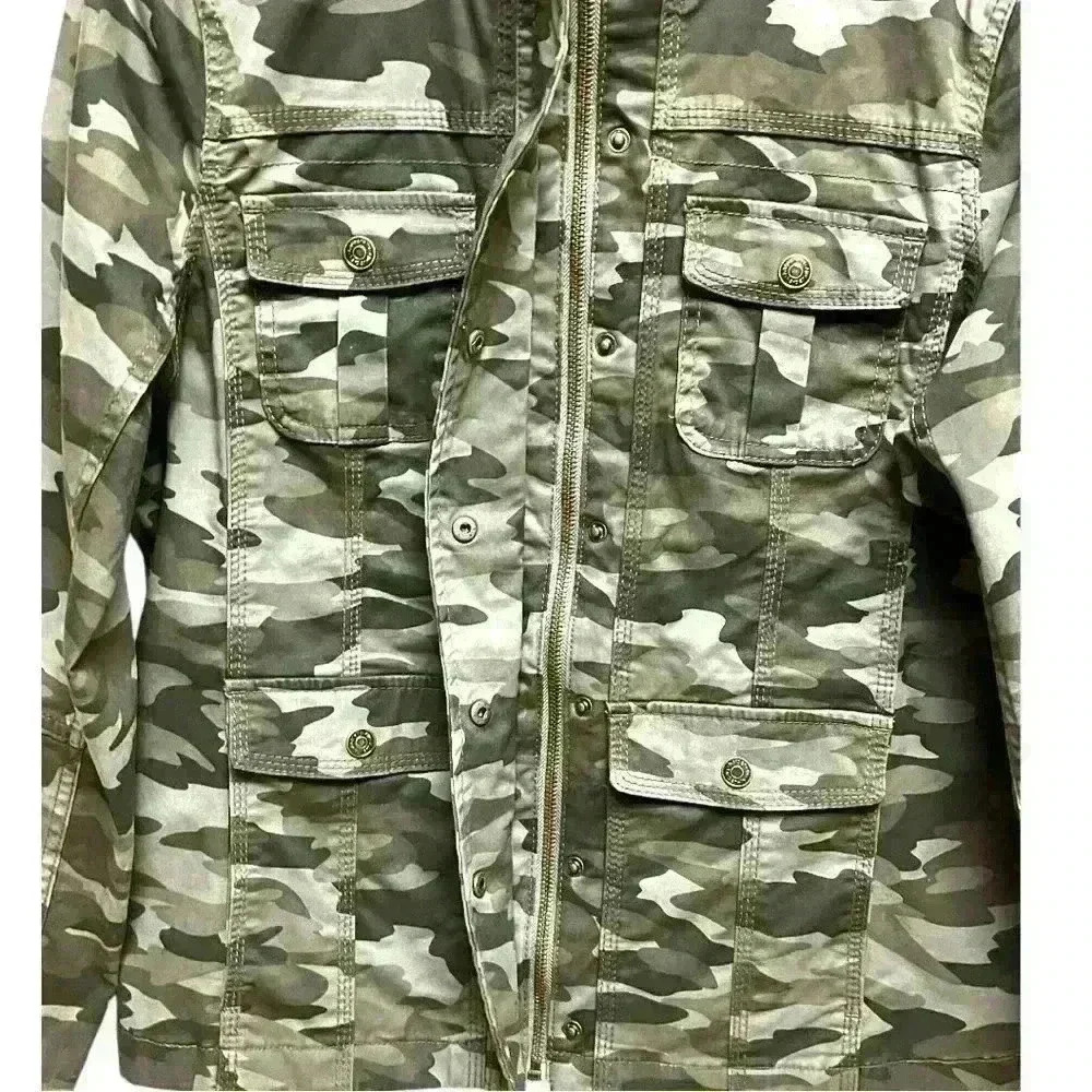 Harper & Liv Military Style Camouflage Jacket. Women’s Small Pre Owned, Like New - Picture 5 of 8